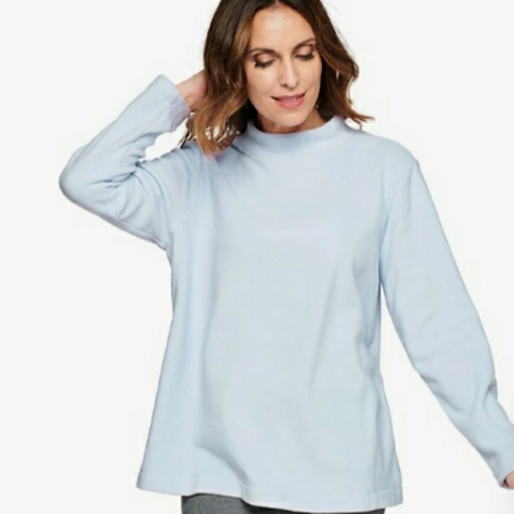 Microfleece Mockneck Sweatshirt Sweater Soft Warm Fleece
